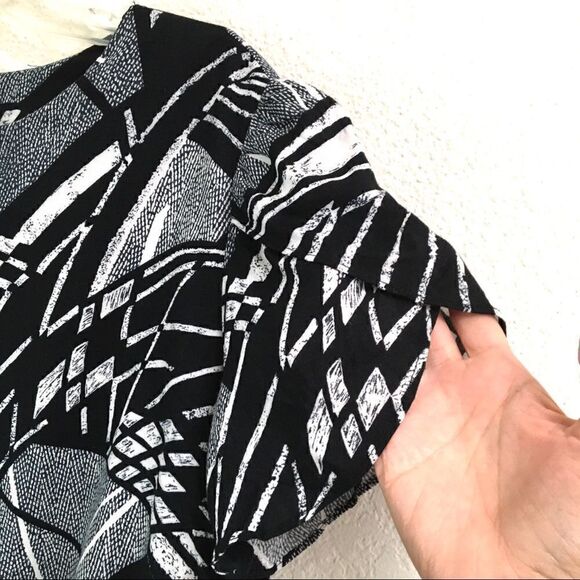 Vintage 80’s Lady Carol geometric print dress 8* - Picture 7 of 12